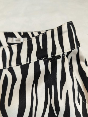 Officecore-SirenBoss-Safari-Preppy-Chic ST.JOHN SPORT Emma Zebra Pantaloni Donna 8 - Foto 5 di 10