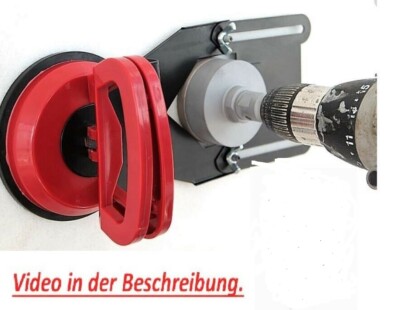 Bohrschablone Absaughaube Staubabsaugun Max Bohrgenauigkeit 68mm Drillfix Ebay