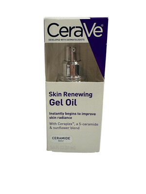 CeraVe Skin Renewing Gel Oil, Daily Hydrating Serum For Face With CeraPlex & Hya