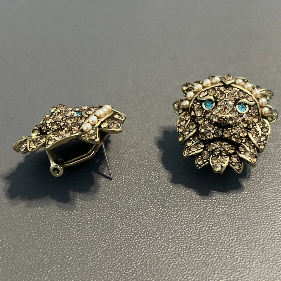 NUEVO CON ETIQUETAS $120 HEIDI DAUS Pendientes León Multicolor Estrás y Cristal CHIC 💗💗 Foto 4 de 4