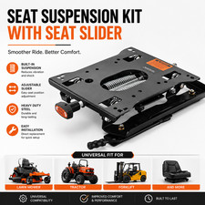 Adjustable Seat Suspension Kit W Slider Rail For Lawn Mower Tractor Excavator