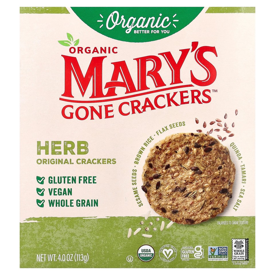 Organic Herb Original Crackers, 4 oz (113 g)