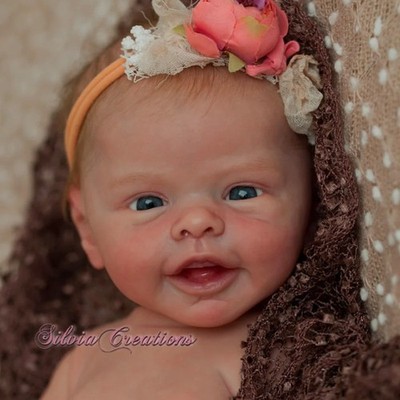 17'' Reborn Doll Kit Blossom Engraved Name and COA Reborn Baby Vinyl Baby Gift