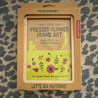 Kikkerland Huckleberry Pressed Flower Frame Art Kit Make Your Own Craft New