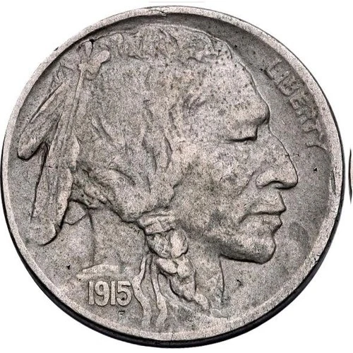 USA 1915-D 5 cents Buffalo njckel  old coin high grade #5724