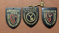 Alte Andenken Gl&uuml;cksbringer Schutzpatron 2,5-4cm Metall 50er J Schutz Medaille