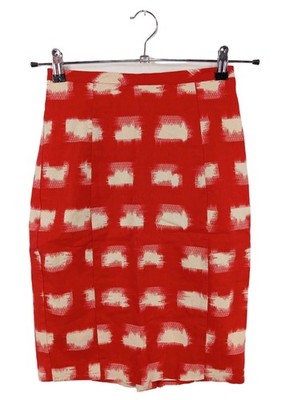 COREY LYNN CALTER Bleistiftrock Damen Rock Gr. DE 32 rot Casual-Look