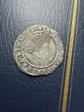 James I, Silver Shilling Coin, Beautiful Condition! London Mint, Lis Mark?