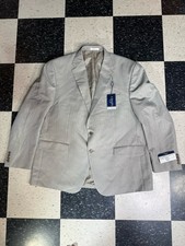 180 Chaps Blazer Mens 48 R Herringbone Comfort Fit Suit Separate Sport Coat
