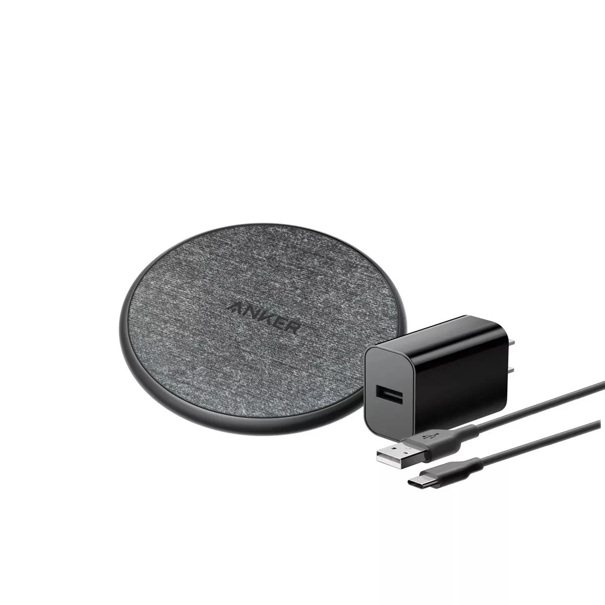 Anker 10W Wireless Charging Pad with 4' Cable and 18W Wall C