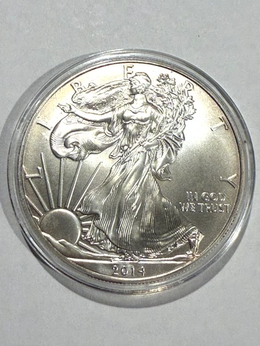 2014 American Eagle Silver Dollar Coin .999 Fine Silver 1 oz. UNCIRCULATED USA