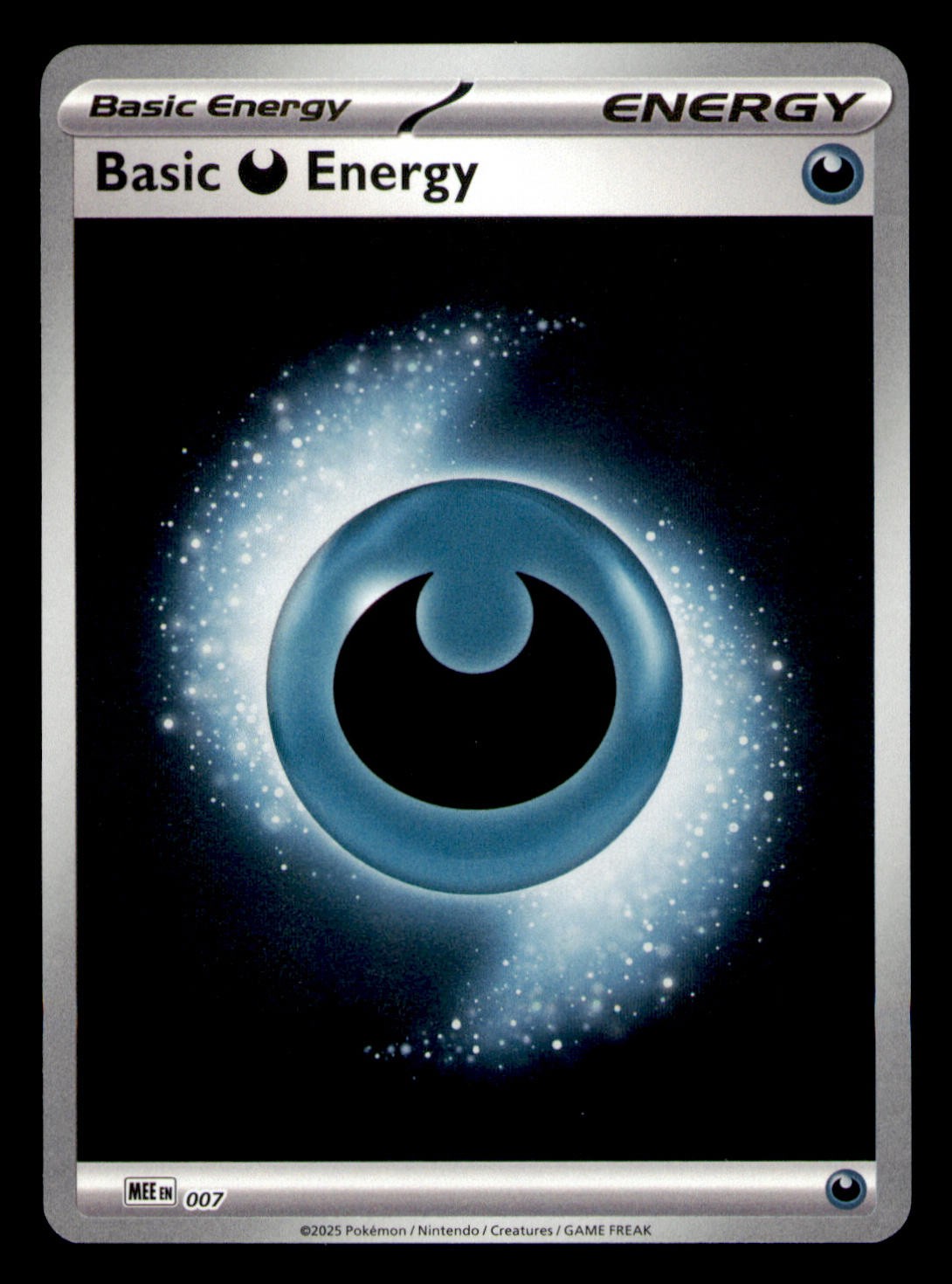 Basic Darkness Energy - 007 7 Mega Evolution Energies Reverse Holo Pokemon
