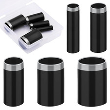 5 Sizes Round Hole Punch, Hollow Punch Cutter Tool Set with Storage Case, Leathe