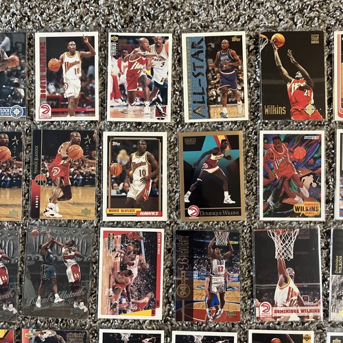 Lote de 172 cartas de la NBA Atlanta Hawks Pink Ice Trae Young Blaylock Wilkins Mutombo Webb - Imagen 4 de 24