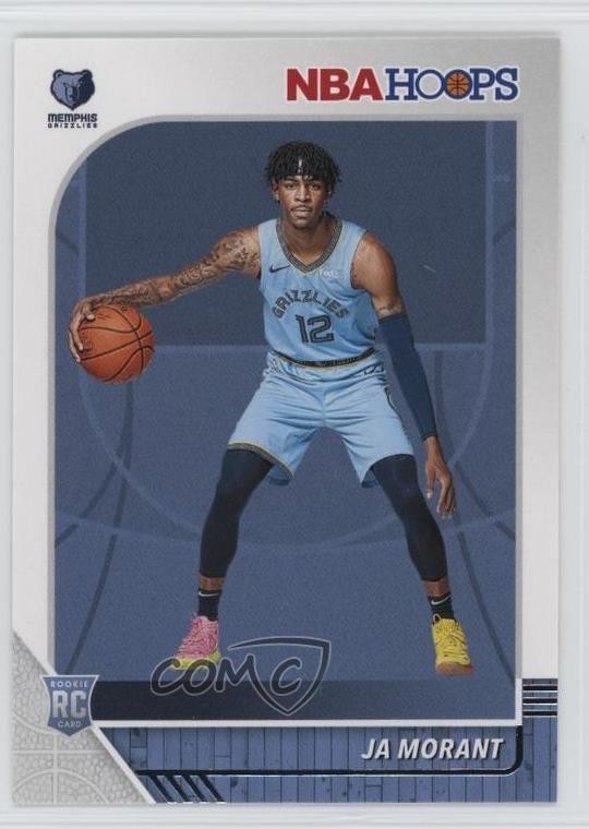 2019-20 Panini NBA Hoops Red Back Ja Morant #259 Rookie RC