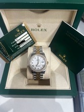 Rolex Datejust Ladies 36mm 116231 white  Dial Diamond Bezel 18ct  Gold Jubilee