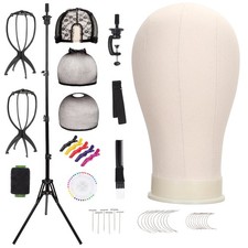 Canvas Wig Head 22" with 61" Adjustable Tripod Stand - Making Kit