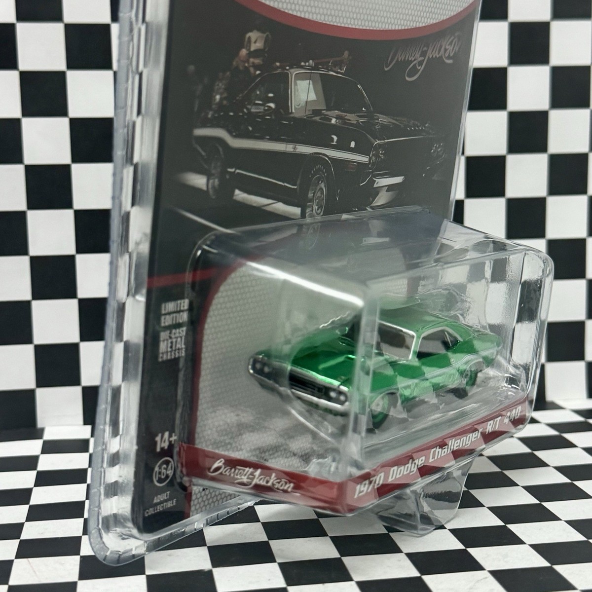 💚 Greenlight 1970 Dodge Challenger R/T 440 Chase Chrome Green