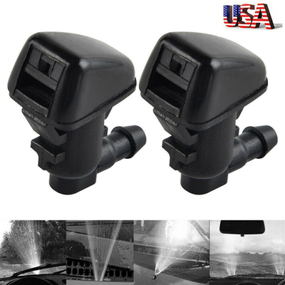 #ad 2pcs Windshield Wiper Water Spray Washer Nozzle Jet For Jeep Liberty 2008 2012 $7.31