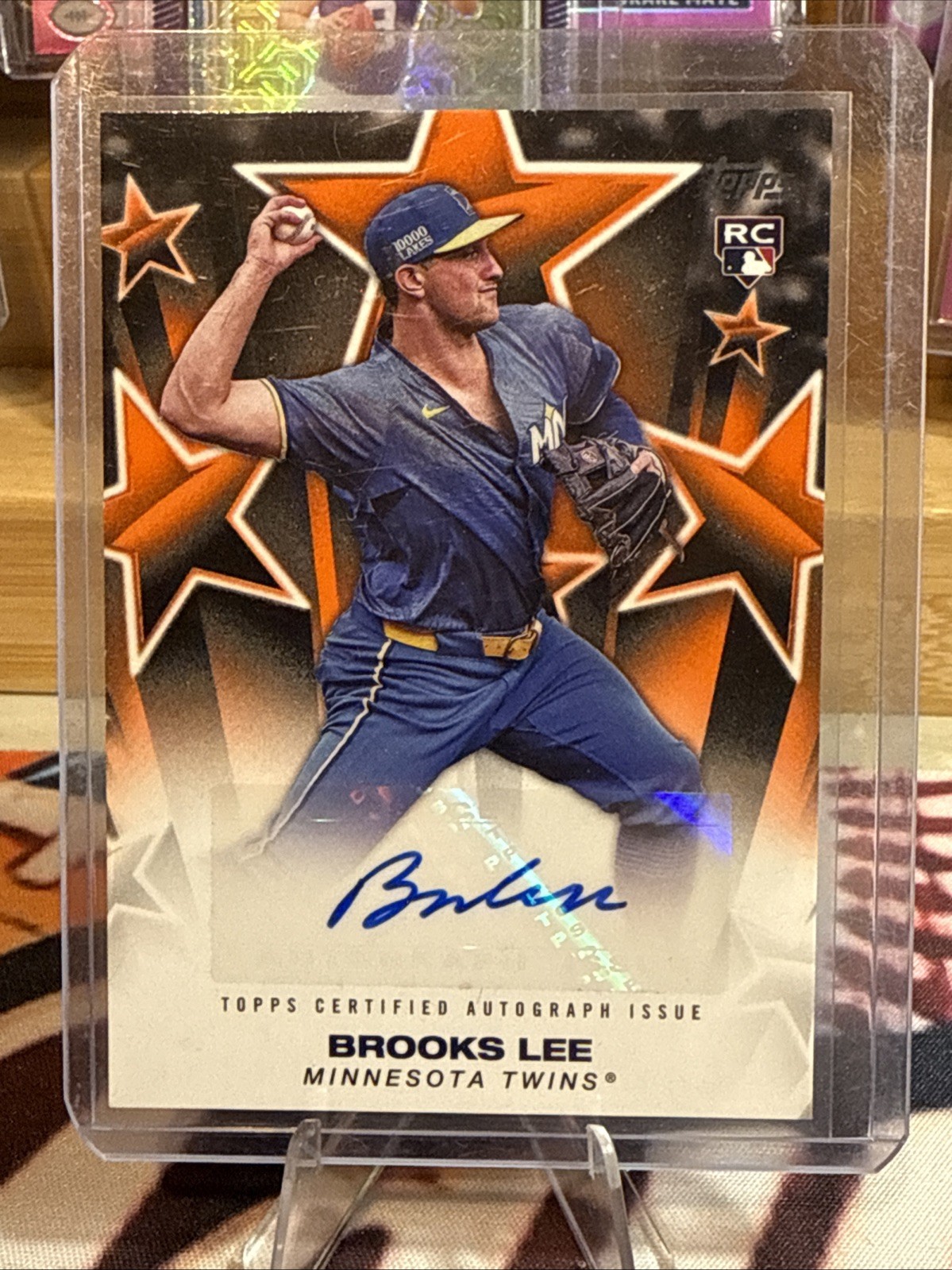 2025 Topps Brooks Lee /25 Orange Baseball Stars Rookie Auto #BSA-BL