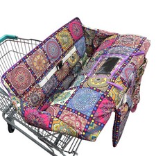 Shopping Cart Cover Baby 2-in-1 Portable Cloth Bag Seat Pad for Grocery Restaura