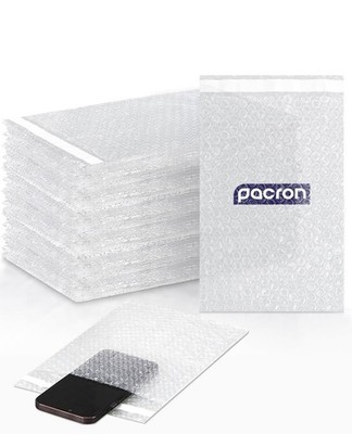 PACRON Clear bubble out Bags 6x8.5 Inch Bubble | 325 Pieces, 