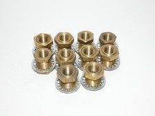 *Lot of 10* Parker Bulkhead Brass Pipe Fittin...