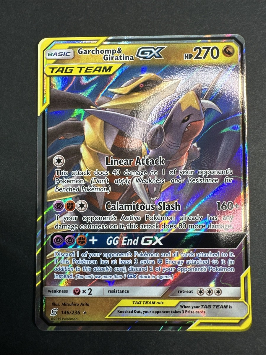 Pokémon TCG Garchomp & Giratina GX 146/236 Tag Team Sm-Unified