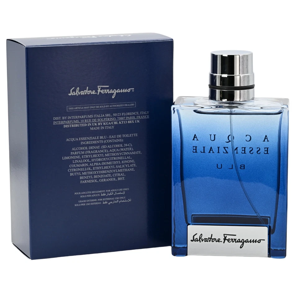 ACQUA ESSENZIALE BLU por Salvatore Ferragamo para hombres EDT 3,3/3,4 oz nuevo en caja Foto 4 de 4