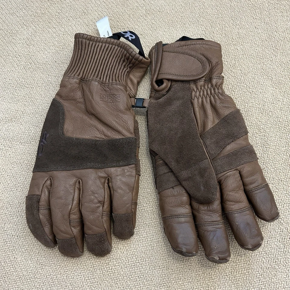 Guantes de trabajo grandes con aislamiento de cuero completo remache de investigación para exteriores Foto 2 de 4