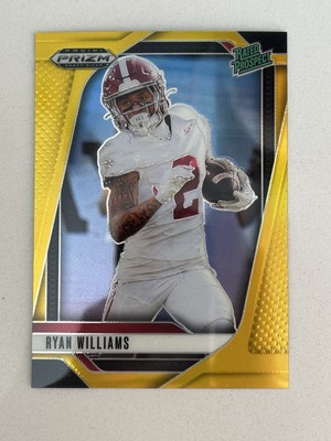 2025 Panini Prizm Draft Picks Ryan Williams True GOLD SSP /10 Alabama Prospect