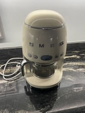 Smeg Filter Coffee Machine 1.4L Digital Display DCF02CRUK Drip in Cream
