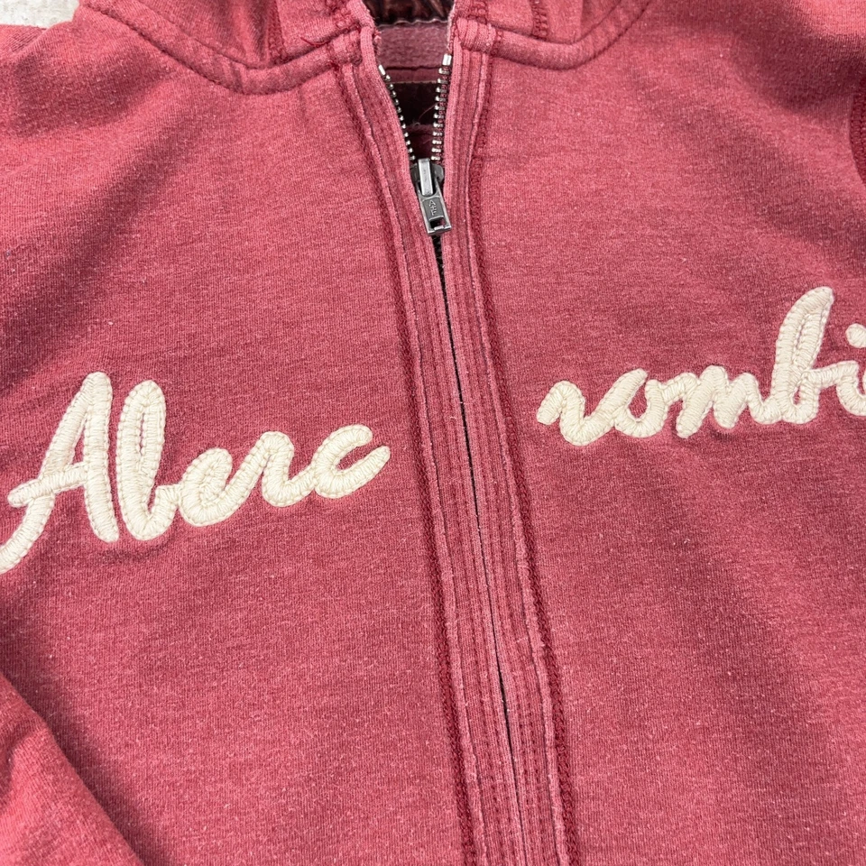 Sudadera con capucha vintage Y2K Abercrombie & Fitch niños pequeña marrón sudadera jóvenes niños Foto 3 de 4