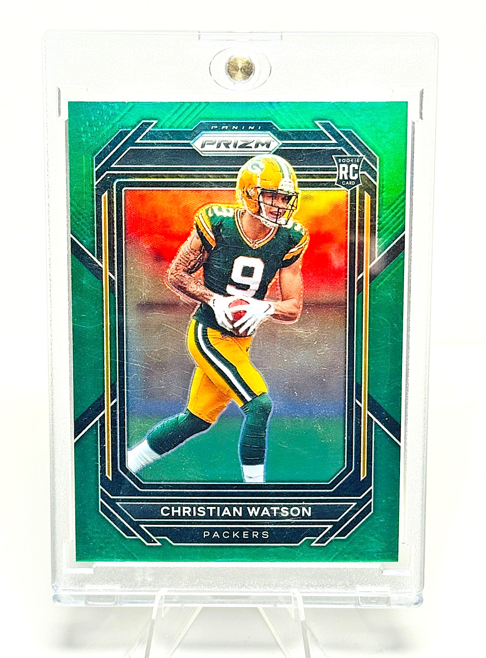 Christian Watson 2022 Panini Green Prizm (RC) #314
