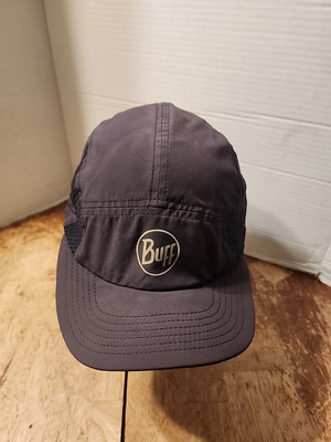 Buff Unisex 5 Panel Go Run Adjustable Cap Hat - Black Mens Size 