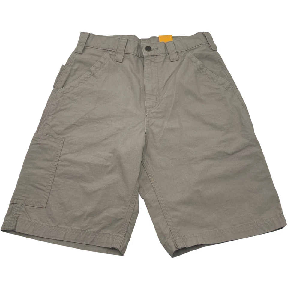Carhartt Mens Canvas Utility Work Shorts Loose Fit Size 30 Tan B147 New - Image 2 of 4