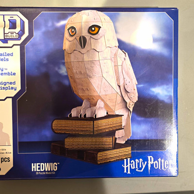 Wrebbit 3D Harry Potter Hedwig 3D Puzzle 118 pcs Cardboard Ages 12+