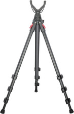 Lightweight Shooting Tripod for Rifles with 360  V-Yoke Rest,Adjustable Height