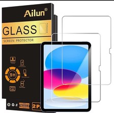 Ailun Screen Protector iPad 9th 8th 7th 2 Pack 10.2 Inch Tempered Glass