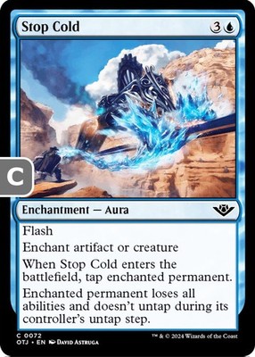 MTG Stop Cold Thunder Junction Common Enchantment Aura NM