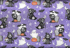 100 cotton Halloween fabric "Moonlight Mischief" by Henry Glass