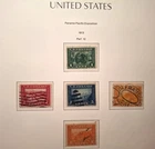 United States USED stamp 1913 Value Complete Set Scott # 397-400A Rare