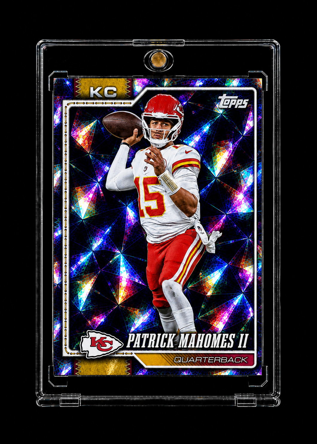 PATRICK MAHOMES II DIAMOND REFRACTOR SILVER TOPPS 2026 DIAMANTE CHIEFS