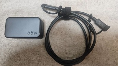 § UGreen CD244 GaN 65 Watt Fast Charger Block w/ USB-C Cable and Soft Travel Bag