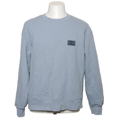 Calvin Klein Jeans, Sweatshirt, Größe: L, Blau, Baumwolle, Einfarbig, Sweat #Hwg