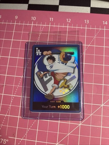 2026 Los Angeles Dodgers x One Piece Promo Card Monkey D Luffy DODGERS LUFFY DON