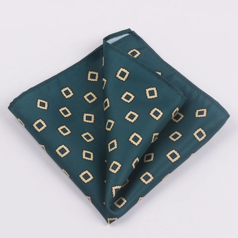 Pocket Square Handkerchief Vintage Paisley Men's Chest Business Suit Accessories - Image 4 of 4