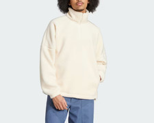 adidas Originals Neuclassics Polar Fleece Half Zip Sweatshirt IY4911   White