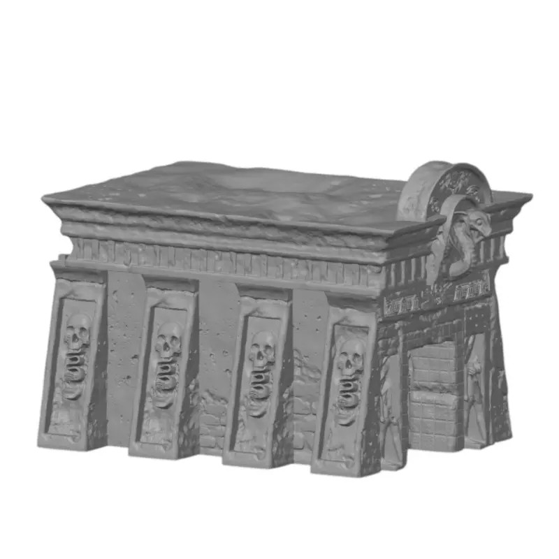 Décors wargame désert : temple en ruine miniature pour table de jeu Warhammer 28mm