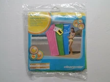 Vintage Kmart Pool Float Inflatable Air Mat Beach Floatie Green 69"x23" New NOS